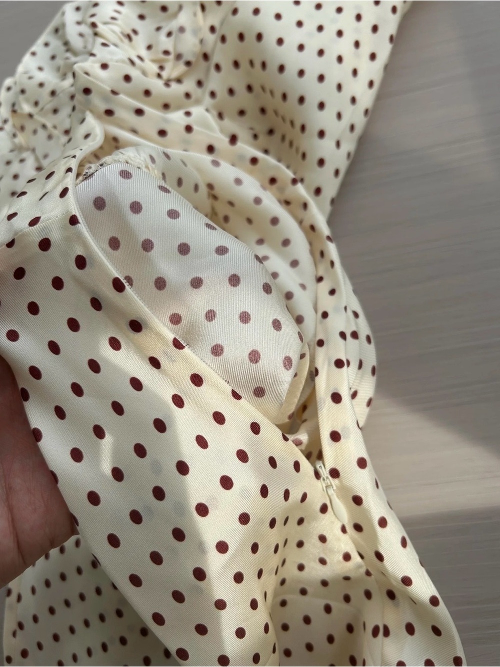 Doen Emerence Maxi Dress - Crème with Portia Dot Size S - Picture 9 of 9